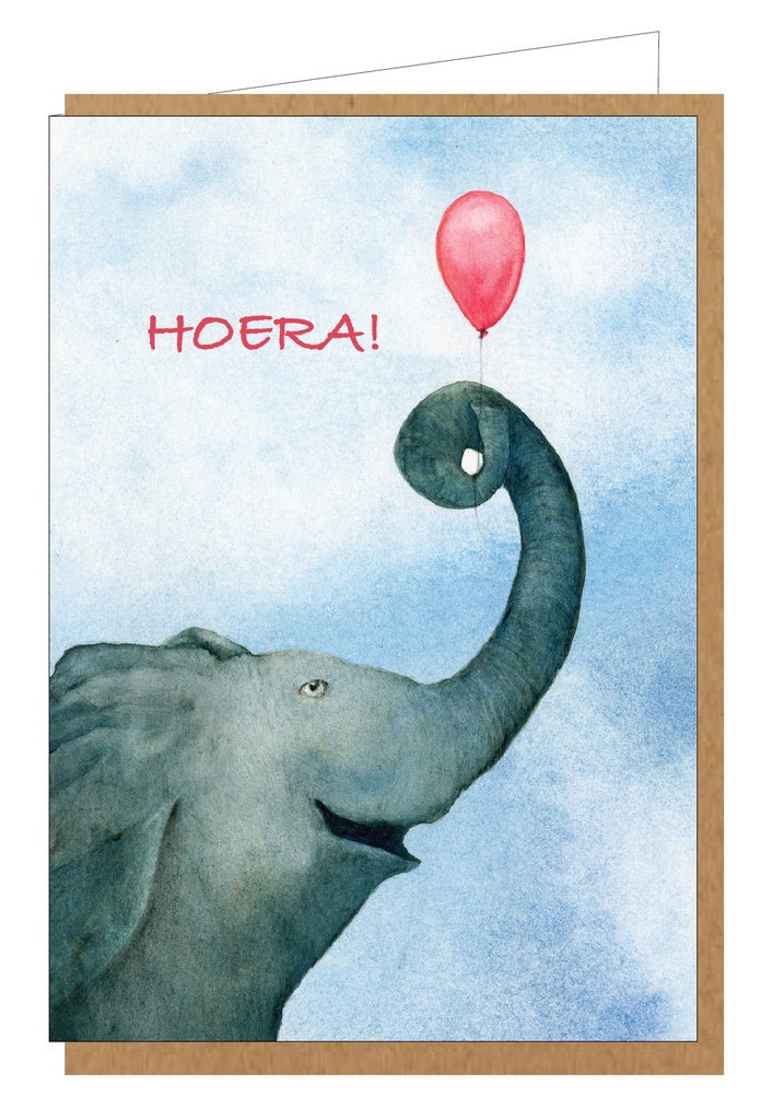 Onar Hoera! Olifant met ballon