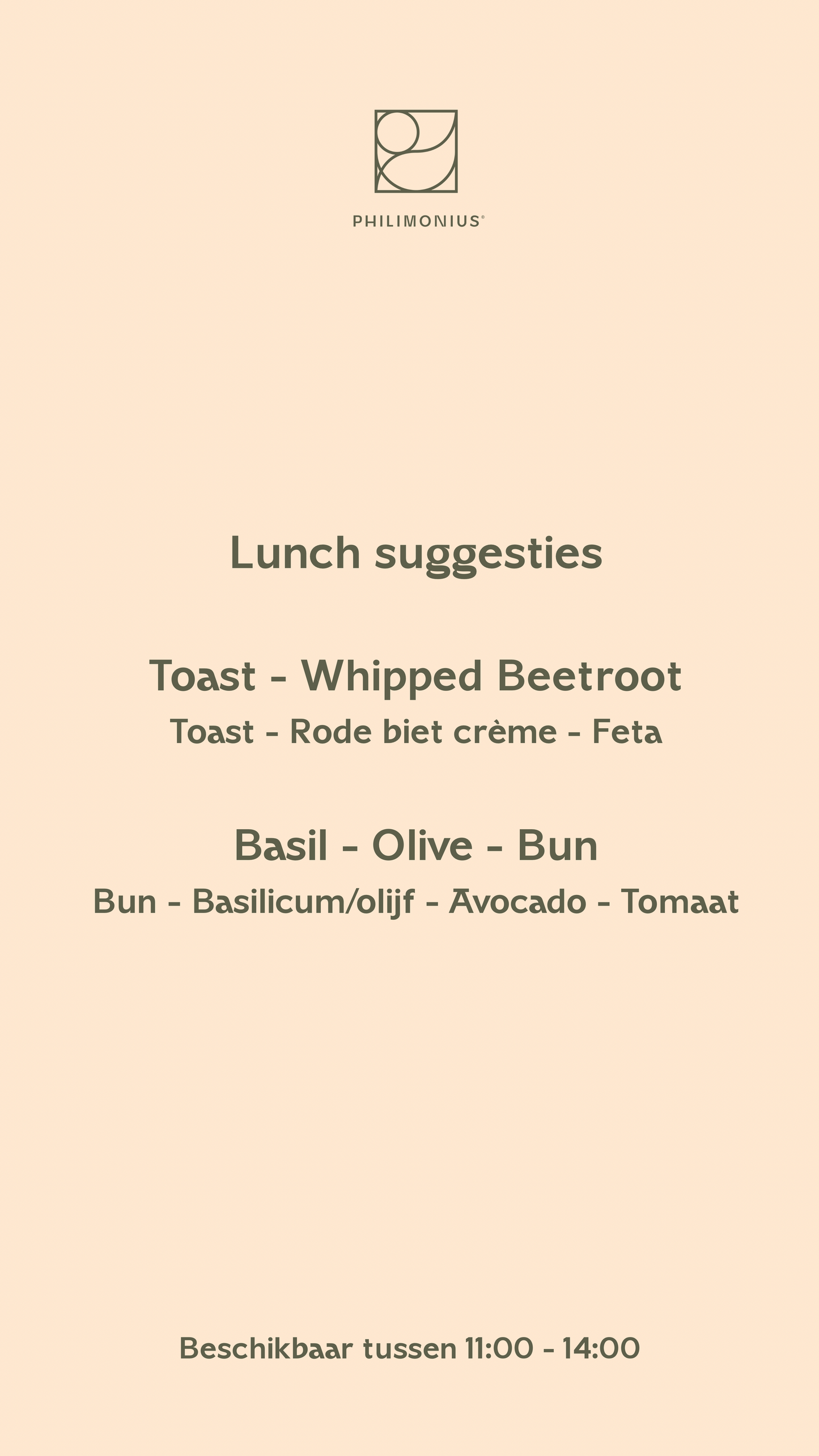 Lunch suggesties vanaf 04/08