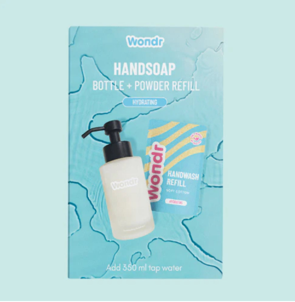 Wondr handsoap bottle + refill