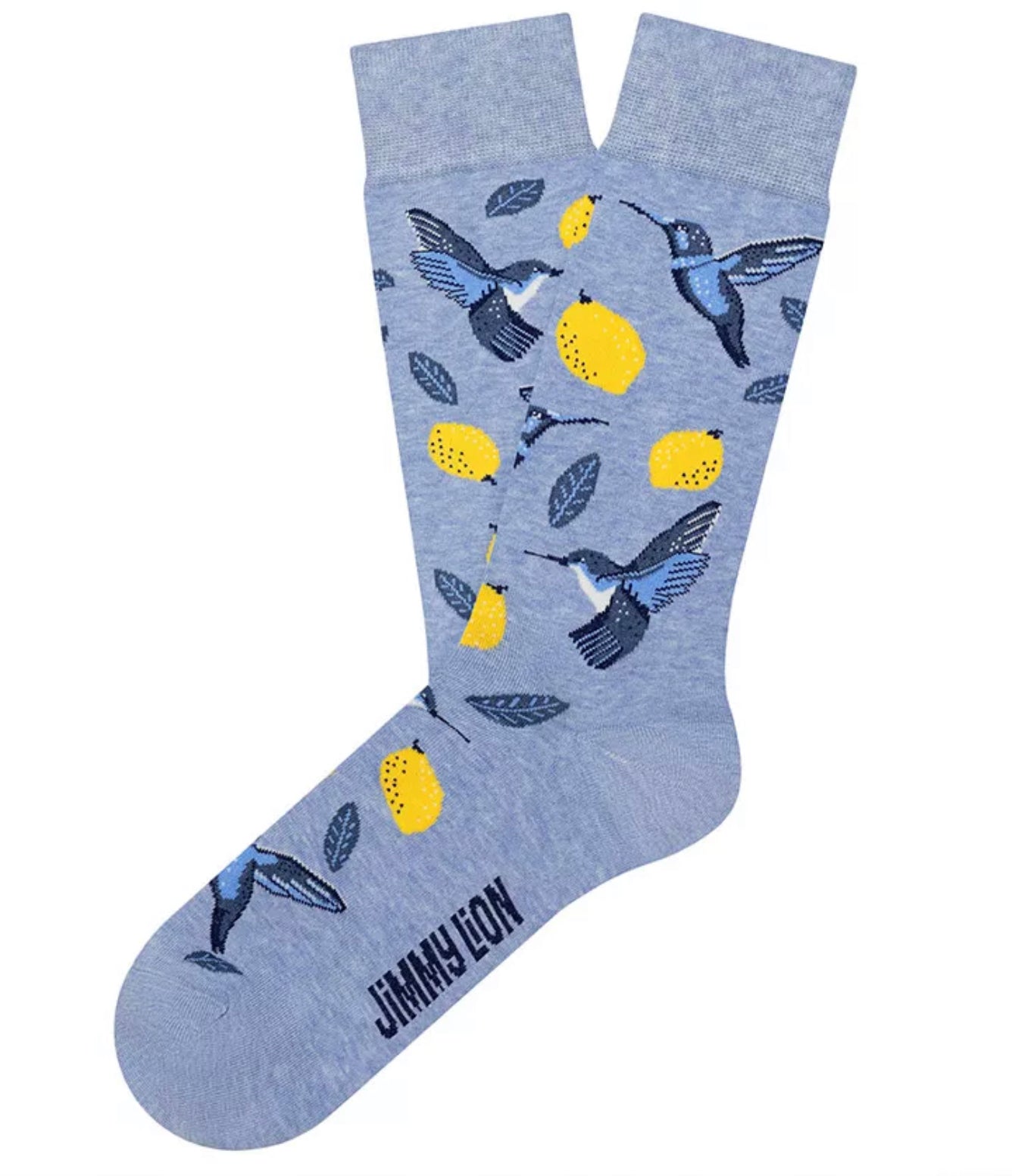 Jimmy Lion Birds & Lemons light blue