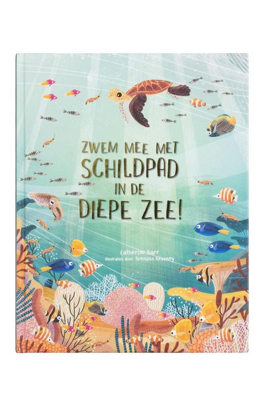 Zwem mee met de schildpad in de diepe zee