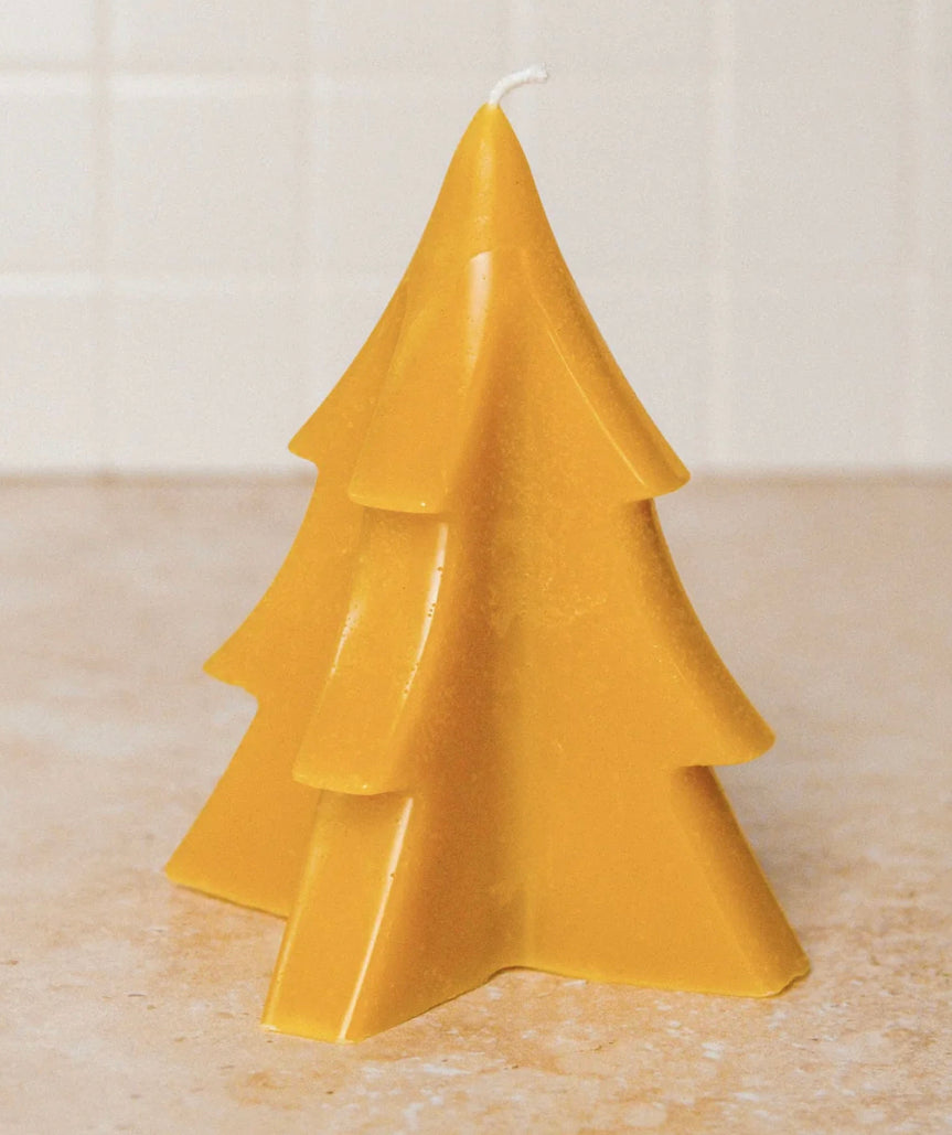 Beeswax Christmas Tree candle
