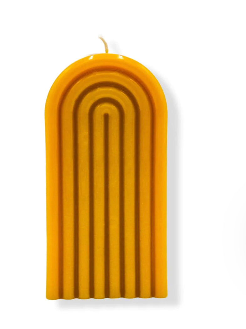 Beeswax Rainbow Arch Candle