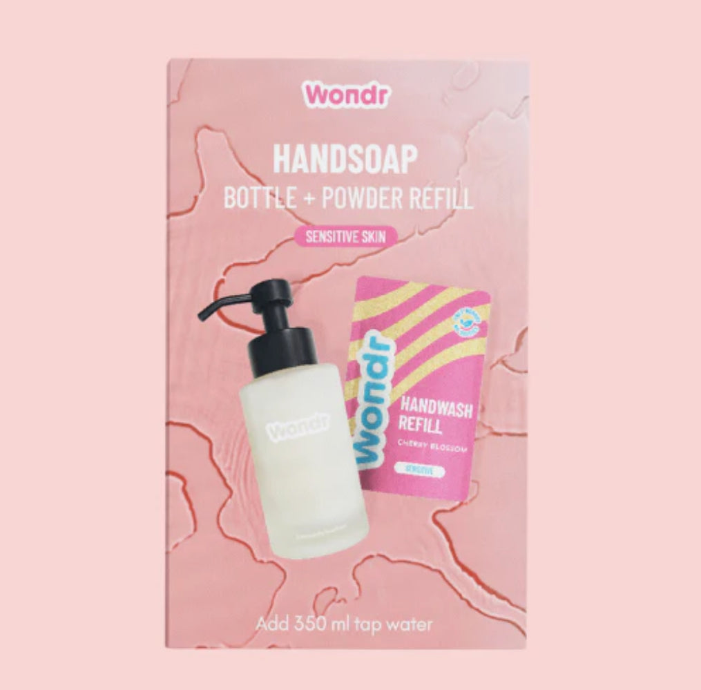 Wondr handsoap bottle + refill