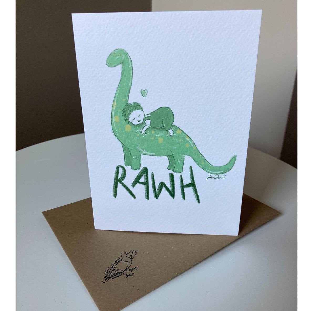 Kaart Jolien tekent ‘rawh’