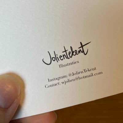 Kaart Jolien tekent ‘kat’