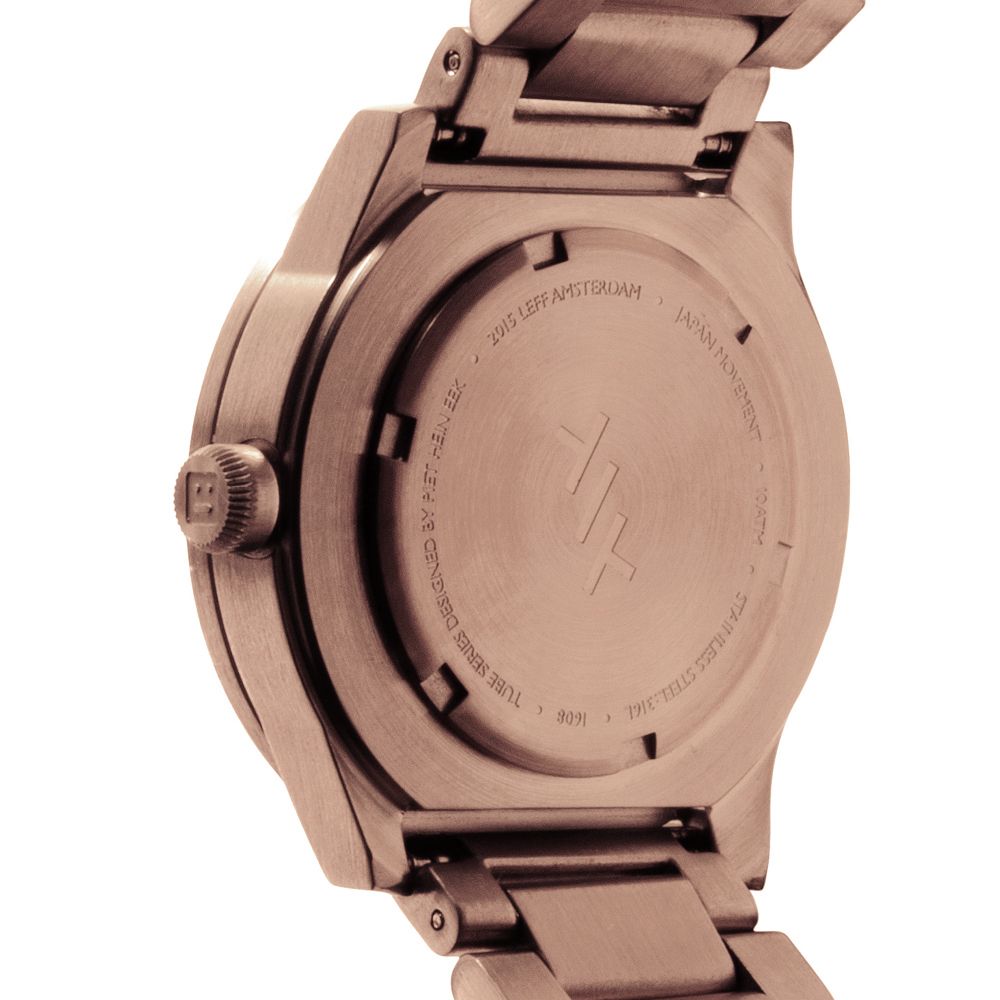 Leff Tube watch S38 rose gold