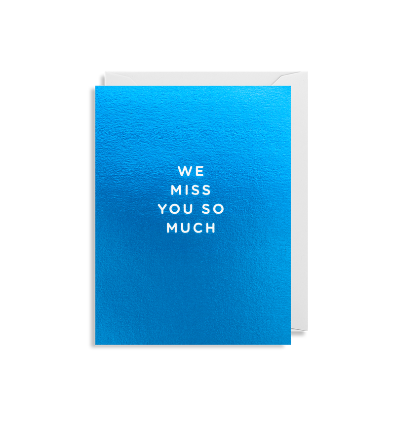 LAgom design wenskaart We miss you so much bij webshop Philimonius
