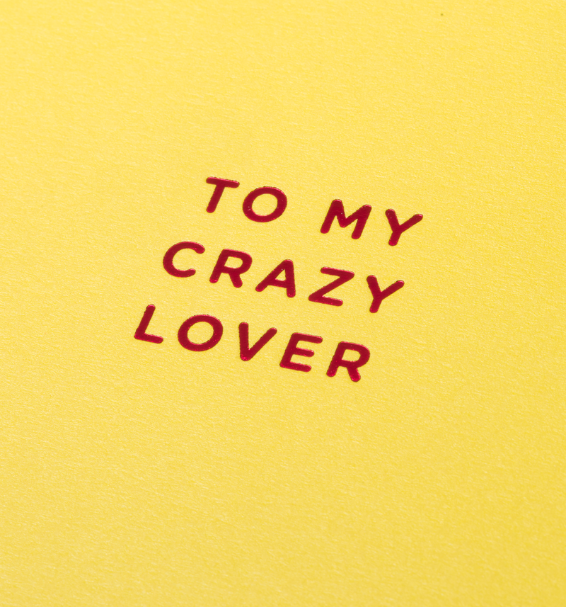 Lagom Design - To my crazy lover