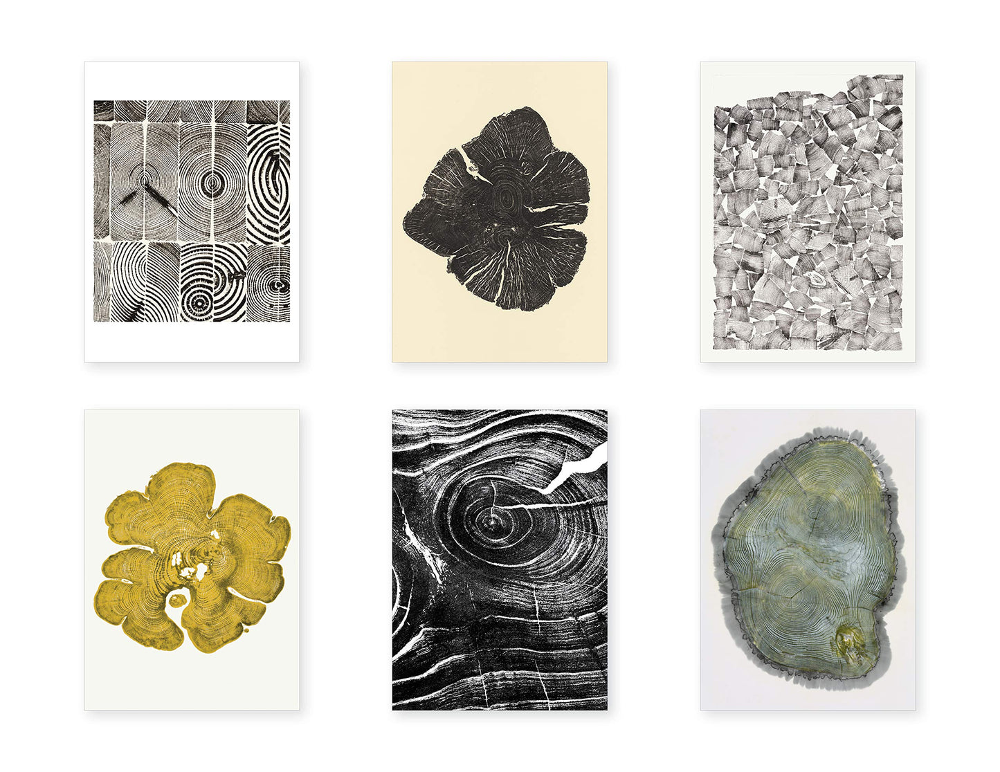 Woodcut 12 assorted notecards