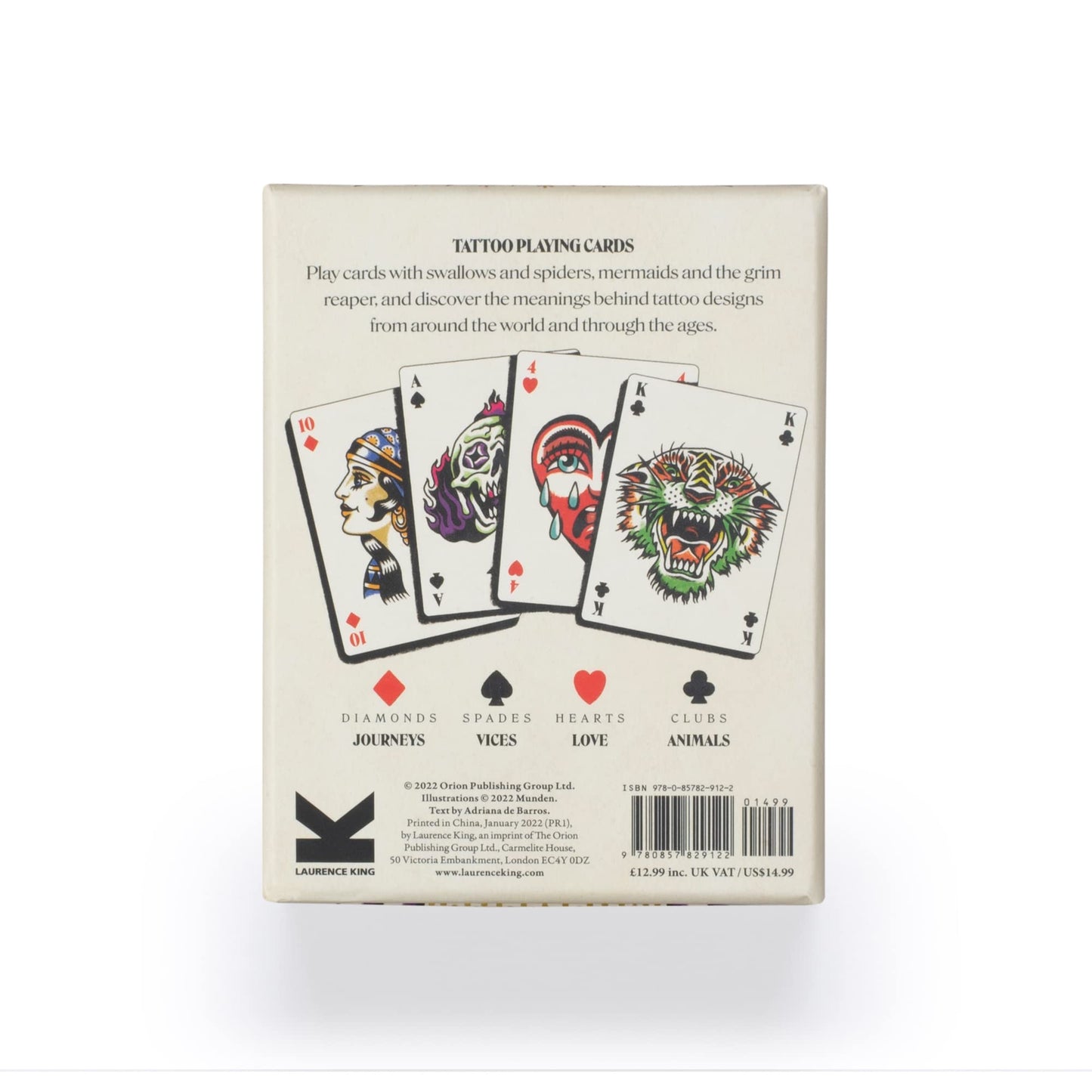 Tattoo playing cards bij Philimonius