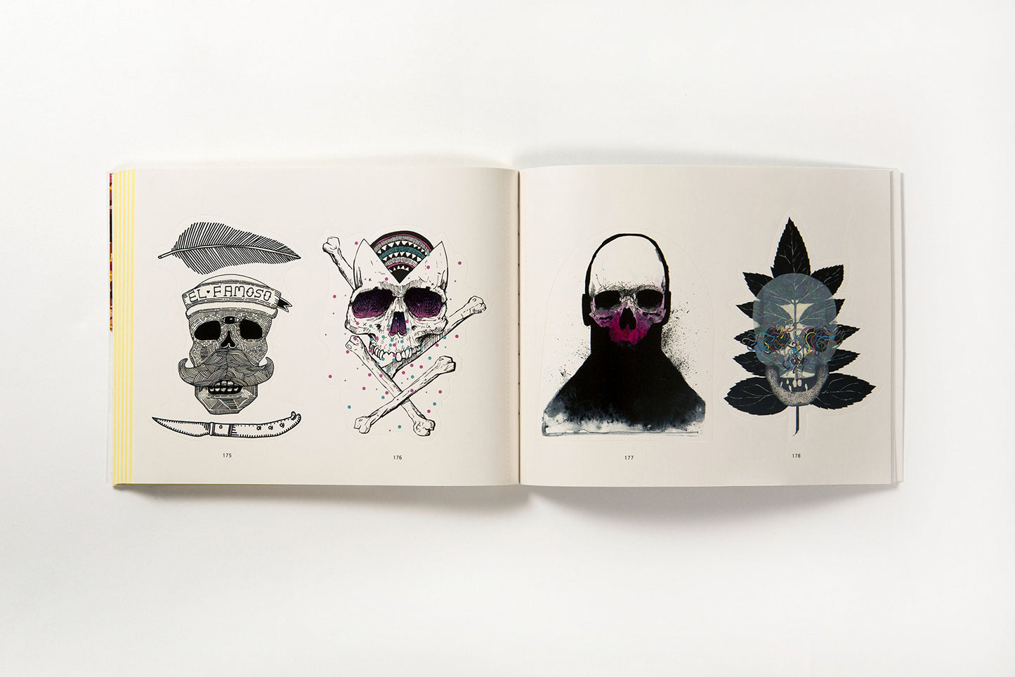 Laurence King stickerboek stickerbomb skulls