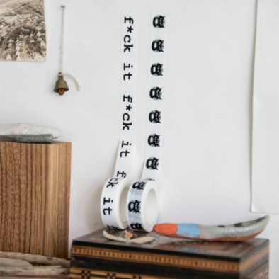 washi tape beast & f*ck it van helen B bij webshop Philimonius