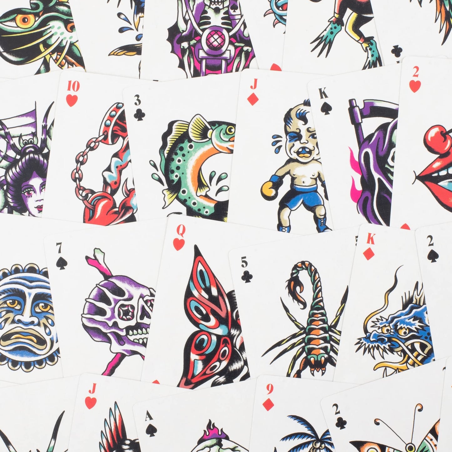 Tattoo playing cards bij Philimonius