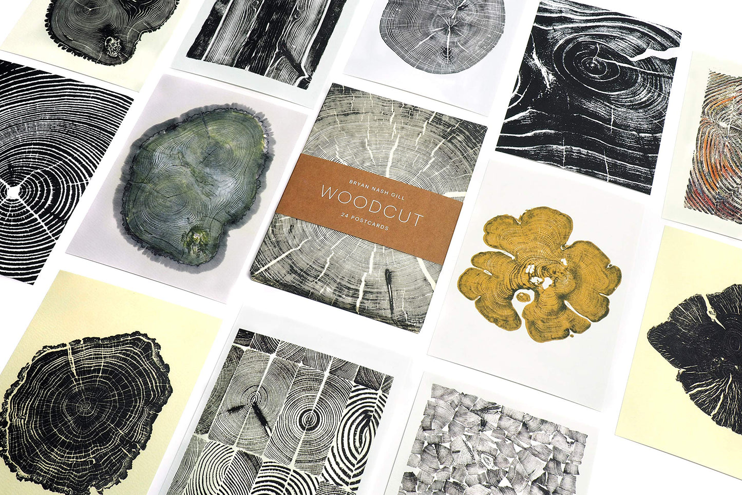Woodcut 12 assorted notecards