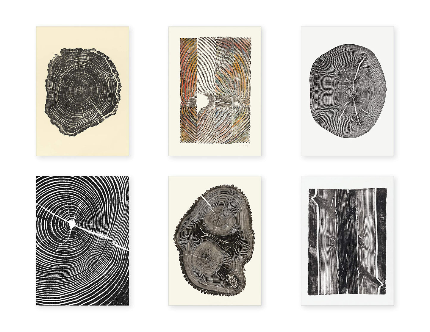 Woodcut 12 assorted notecards