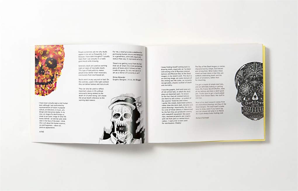 Laurence King stickerboek stickerbomb skulls
