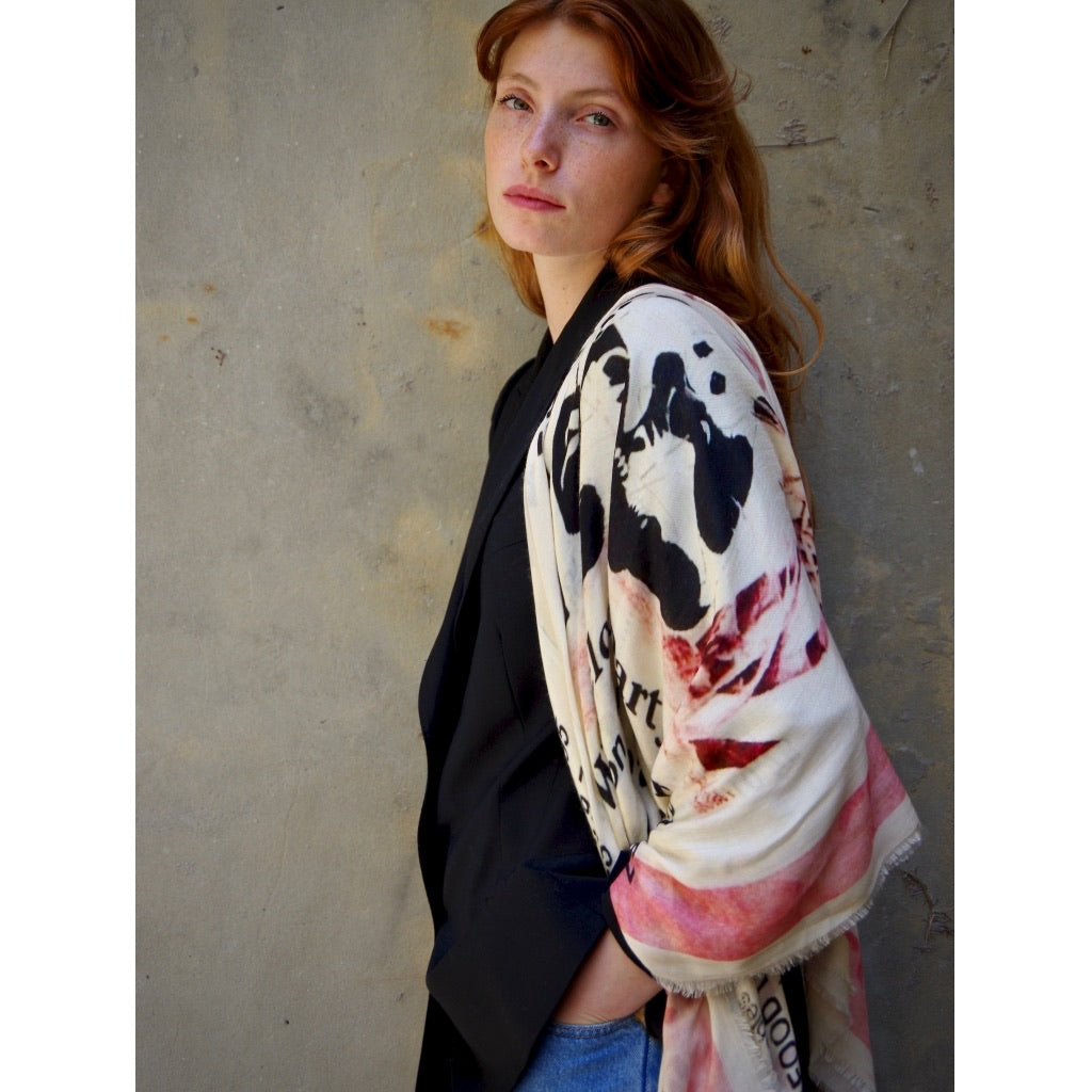 Talking Walls sjaal Panda
