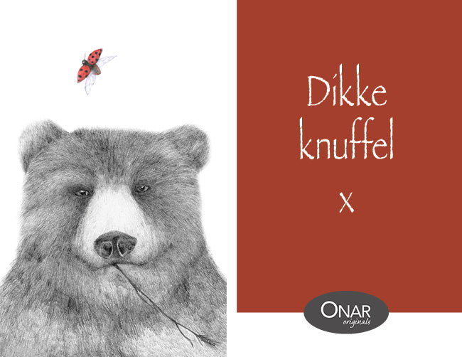 Philimonius wenskaart Onar originals lieve claesen knuffels uit een doosje