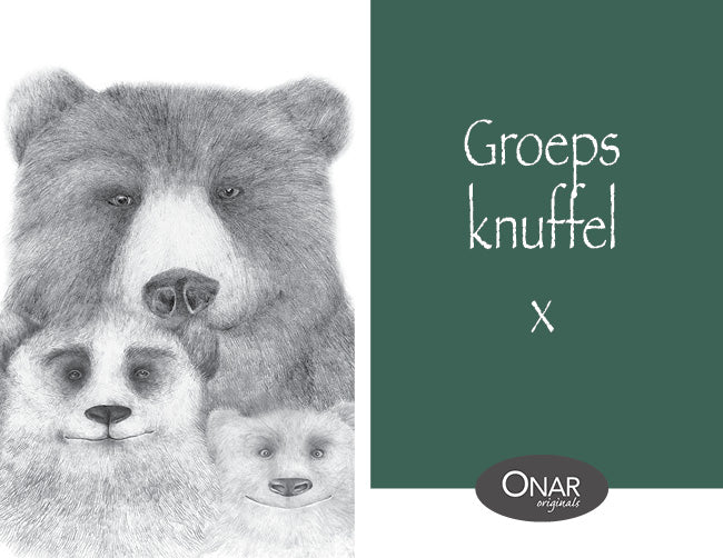 Philimonius wenskaart Onar originals lieve claesen knuffels uit een doosje