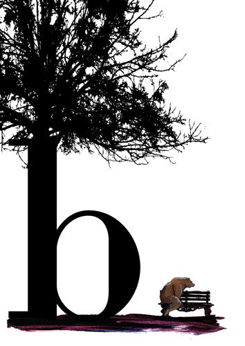 Philimonius, Willem Pirquin, letterkaarten, alfabet, alfabetkaarten, letter b