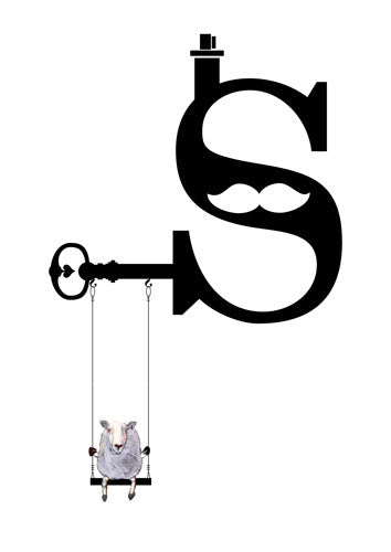 Philimonius, Willem Pirquin, letterkaarten, alfabet, alfabetkaarten, letter s