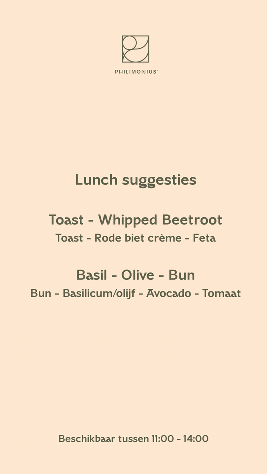 Lunch suggesties vanaf 04/08