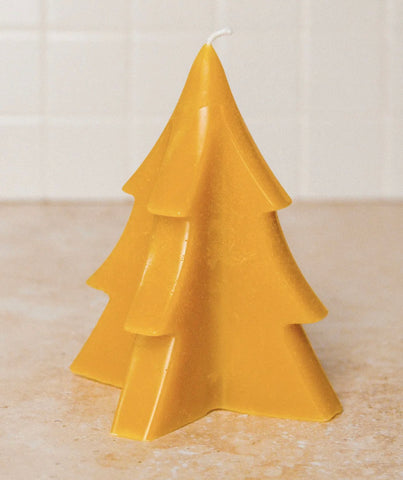 Beeswax Christmas Tree candle