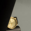 Tube Watch T40 Brass / Black Leather Strap bij webshop Philimonius