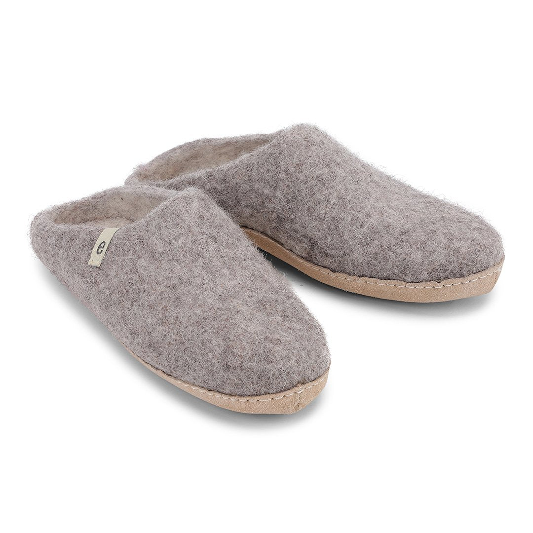 Egos slipper natural grey
