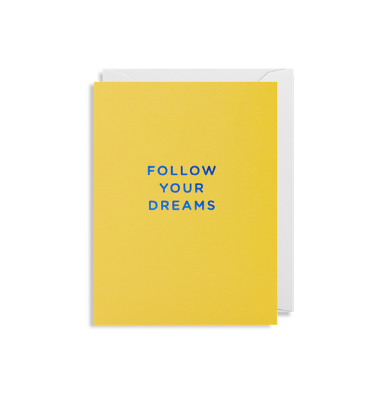 Lagom design wenskaart Follow your dreams bij webshop Philimonius