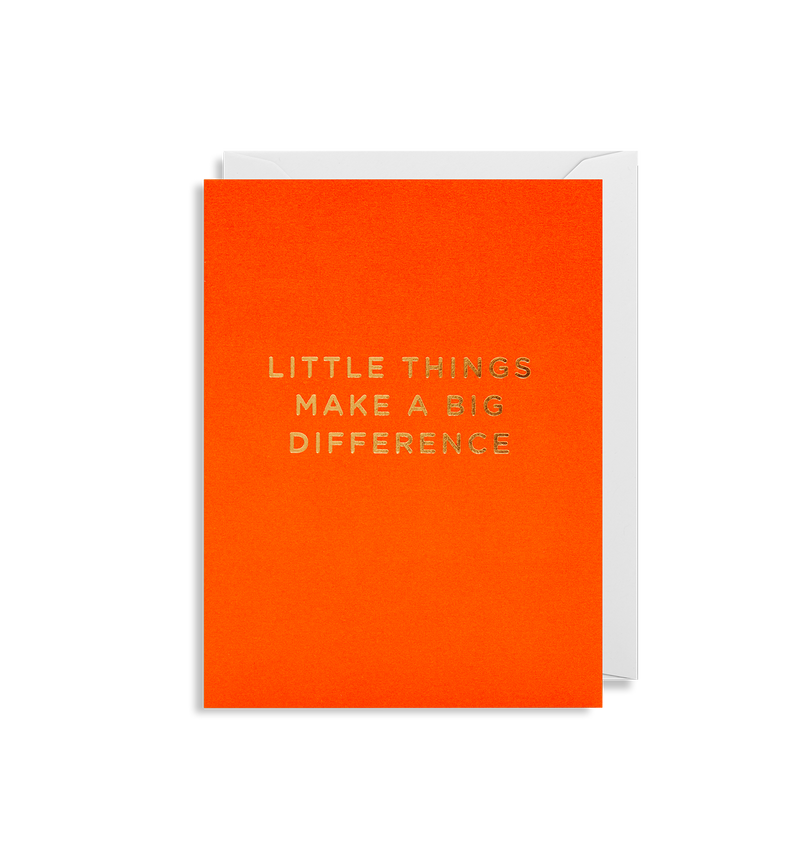 Lagom Design wenskaart Little things make a big difference bij webshop Philimonius