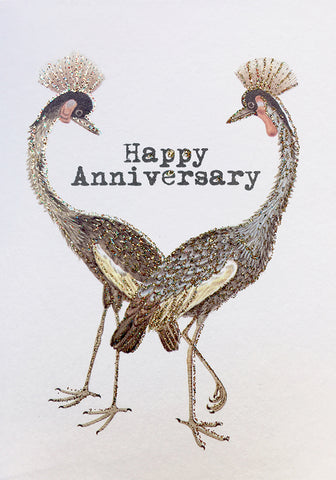 Vanilla Fly Happy anniversary Crane bird