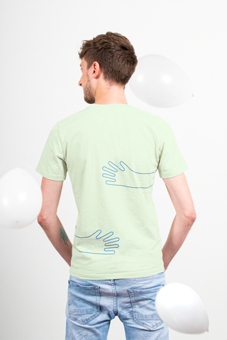 Loovt knuffel-T-shirt unisex muntgroen