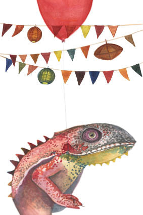 Philimonius  wenskaart Onar originals lieve claesen kameleon