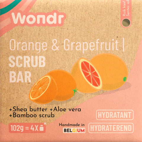 Wondr Orange & Grapefruit Scrub bar bij Philimonius