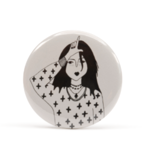Helen B button Billie
