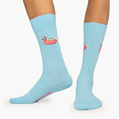 Jimmy Lion ribbed flamingo