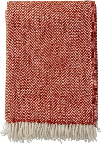 Klippan Plaid Chevron Ruby Red