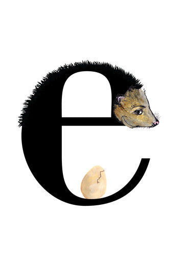 Philimonius, Willem Pirquin, letterkaarten, alfabet, alfabetkaarten, letter e